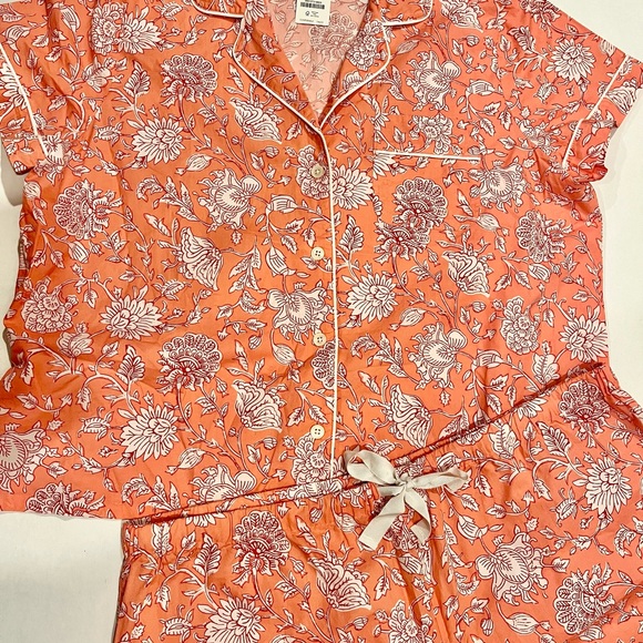 J. Crew Coral Floral Pajama Set - Picture 4 of 5